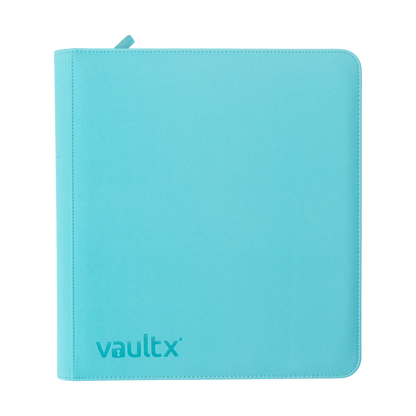 Vault X - 12-Pocket Exo-Tec® Zip Binder - Pastel Blue