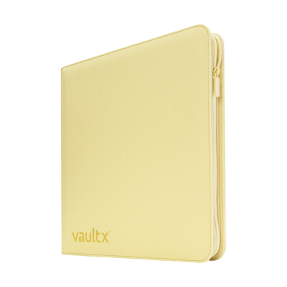Vault X - 12-Pocket Exo-Tec® Zip Binder - Pastel Yellow