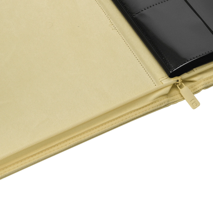 Vault X - 12-Pocket Exo-Tec® Zip Binder - Pastel Yellow