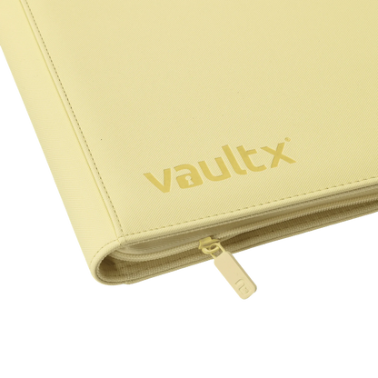 Vault X - 12-Pocket Exo-Tec® Zip Binder - Pastel Yellow