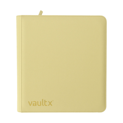 Vault X - 12-Pocket Exo-Tec® Zip Binder - Pastel Yellow
