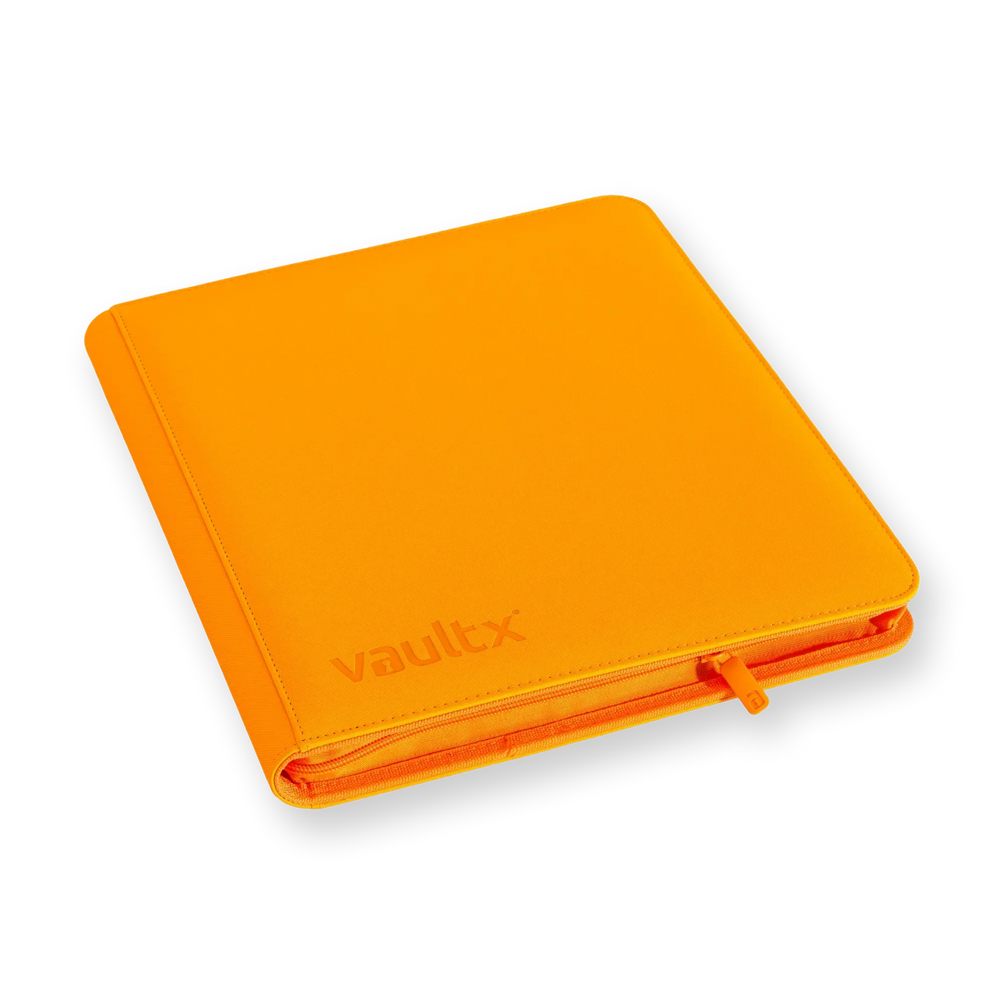 Vault X - 12-Pocket Exo-Tec® Zip Binder - Neon Orange