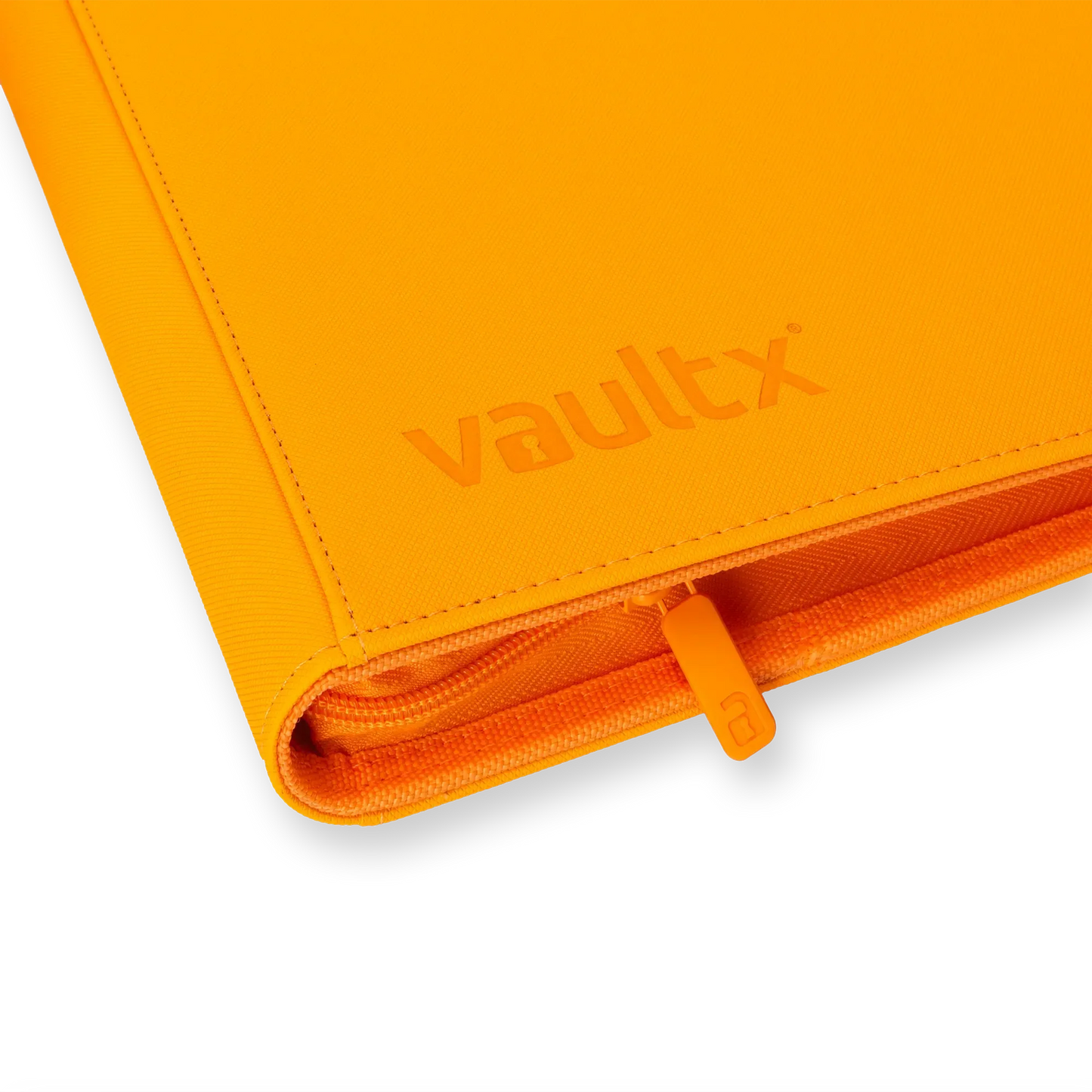 Vault X - 12-Pocket Exo-Tec® Zip Binder - Neon Orange