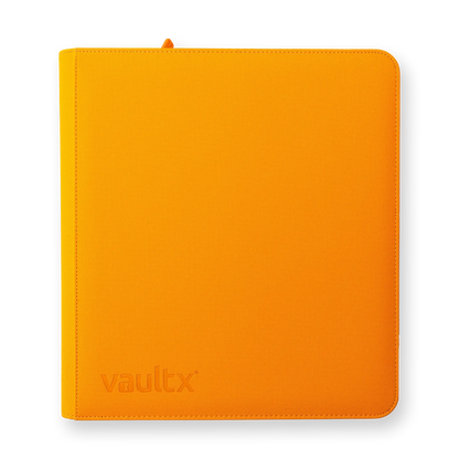 Vault X - 12-Pocket Exo-Tec® Zip Binder - Neon Orange