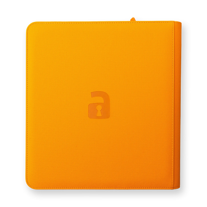 Vault X - 12-Pocket Exo-Tec® Zip Binder - Neon Orange