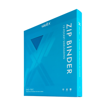 Vault X - 12-Pocket Exo-Tec® Zip Binder - Neon Blue