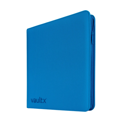 Vault X - 12-Pocket Exo-Tec® Zip Binder - Neon Blue