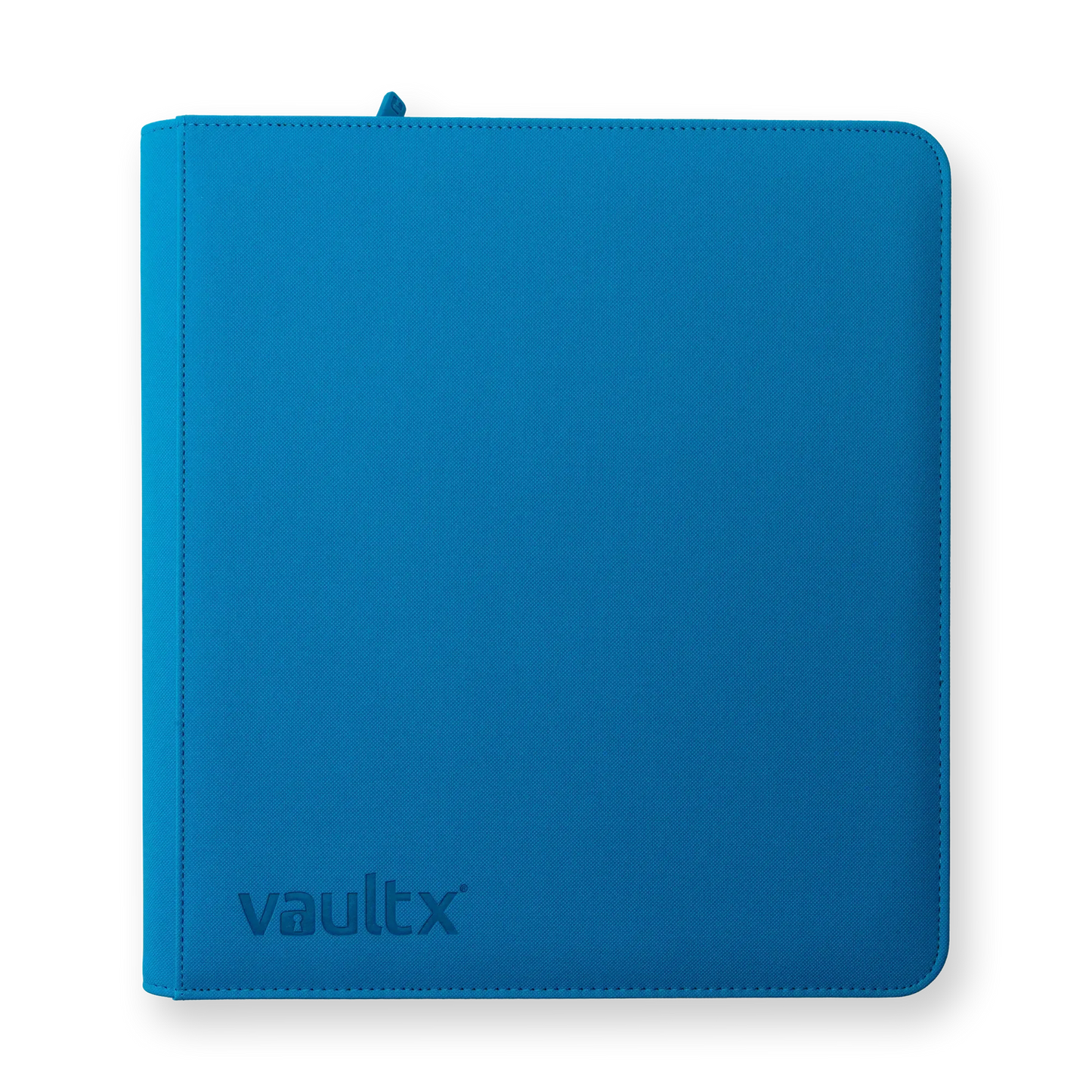 Vault X - 12-Pocket Exo-Tec® Zip Binder - Neon Blue