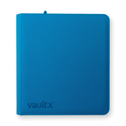 Vault X - 12-Pocket Exo-Tec® Zip Binder - Neon Blue