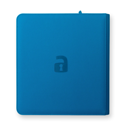 Vault X - 12-Pocket Exo-Tec® Zip Binder - Neon Blue