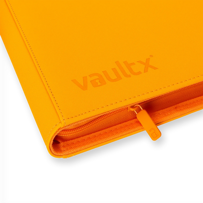 Vault X - 9-Pocket Exo-Tec® Zip Binder - Neon Orange