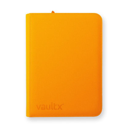 Vault X - 9-Pocket Exo-Tec® Zip Binder - Neon Orange