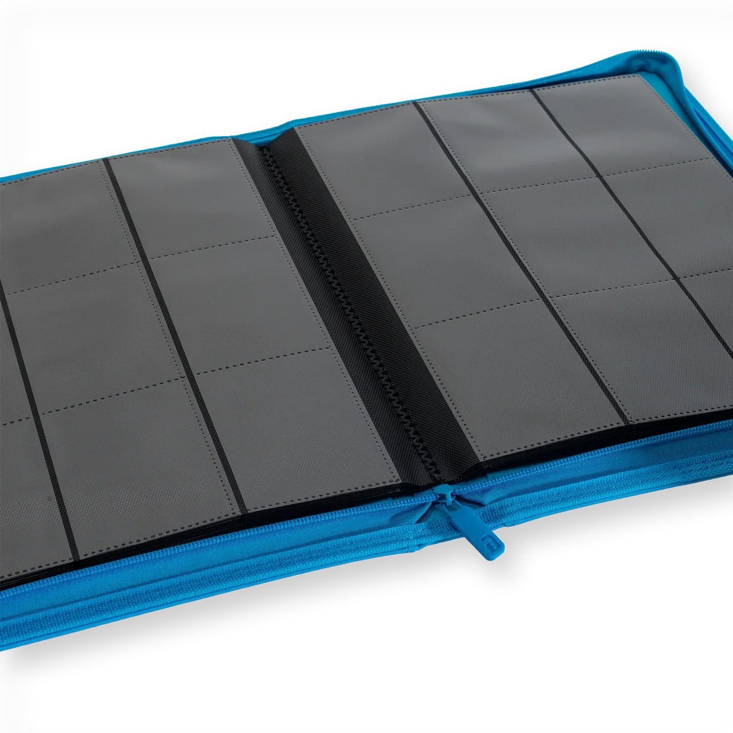 Vault X - 9-Pocket Exo-Tec® Zip Binder - Neon Blue