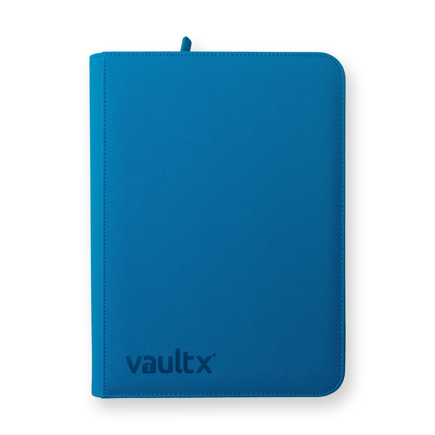 Vault X - 9-Pocket Exo-Tec® Zip Binder - Neon Blue