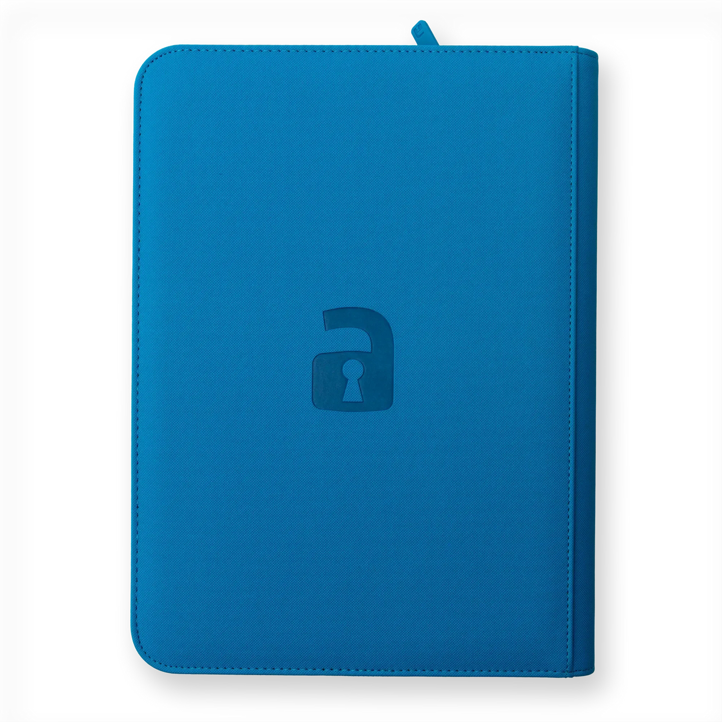 Vault X - 9-Pocket Exo-Tec® Zip Binder - Neon Blue