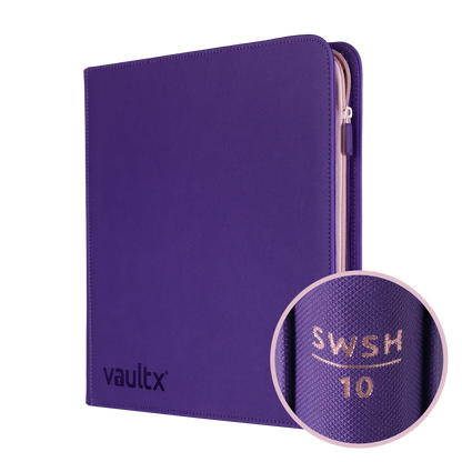 Vault X - 12-Pocket Exo-Tec® Zip Binder - SWSH10 - Purple