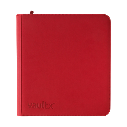Vault X - 12-Pocket Exo-Tec® Zip Binder - Red