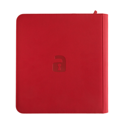 Vault X - 12-Pocket Exo-Tec® Zip Binder - Red