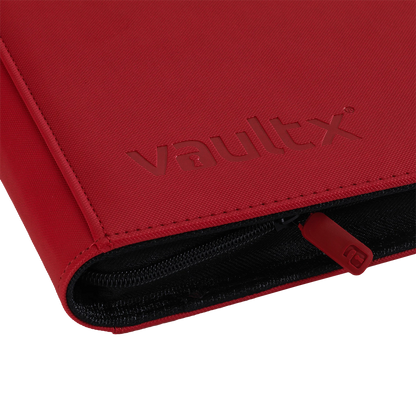 Vault X - 12-Pocket Exo-Tec® Zip Binder - Red