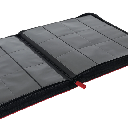 Vault X - 12-Pocket Exo-Tec® Zip Binder - Red
