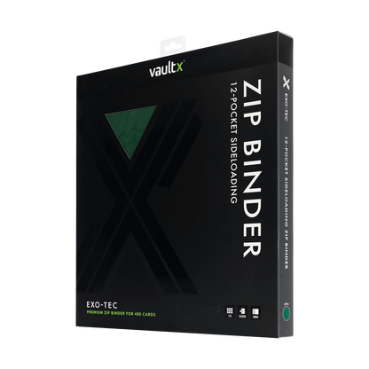Vault X - 12-Pocket Exo-Tec® Zip Binder - Green