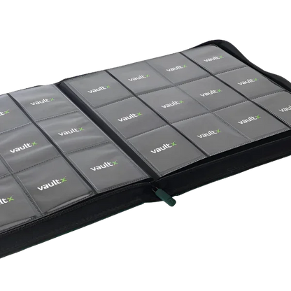 Vault X - 12-Pocket Exo-Tec® XL Zip Binder - Green