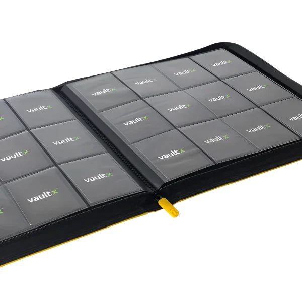 Vault X - 12-Pocket Exo-Tec® XL Zip Binder - Yellow