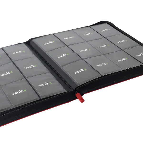Vault X - 12-Pocket Exo-Tec® XL Zip Binder - Red