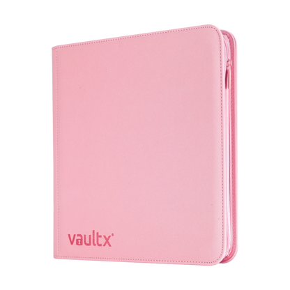 Vault X - 12-Pocket Exo-Tec® Zip Binder - Just Pink