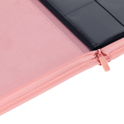 Vault X - 12-Pocket Exo-Tec® Zip Binder - Just Pink