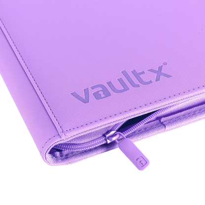 Vault X - 12-Pocket Exo-Tec® Zip Binder - Just Purple