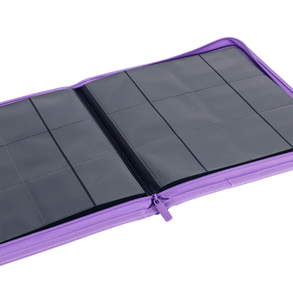 Vault X - 12-Pocket Exo-Tec® Zip Binder - Just Purple