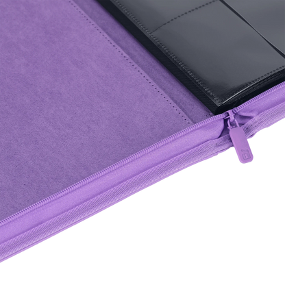 Vault X - 12-Pocket Exo-Tec® Zip Binder - Just Purple