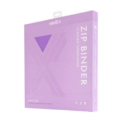 Vault X - 12-Pocket Exo-Tec® Zip Binder - Just Purple