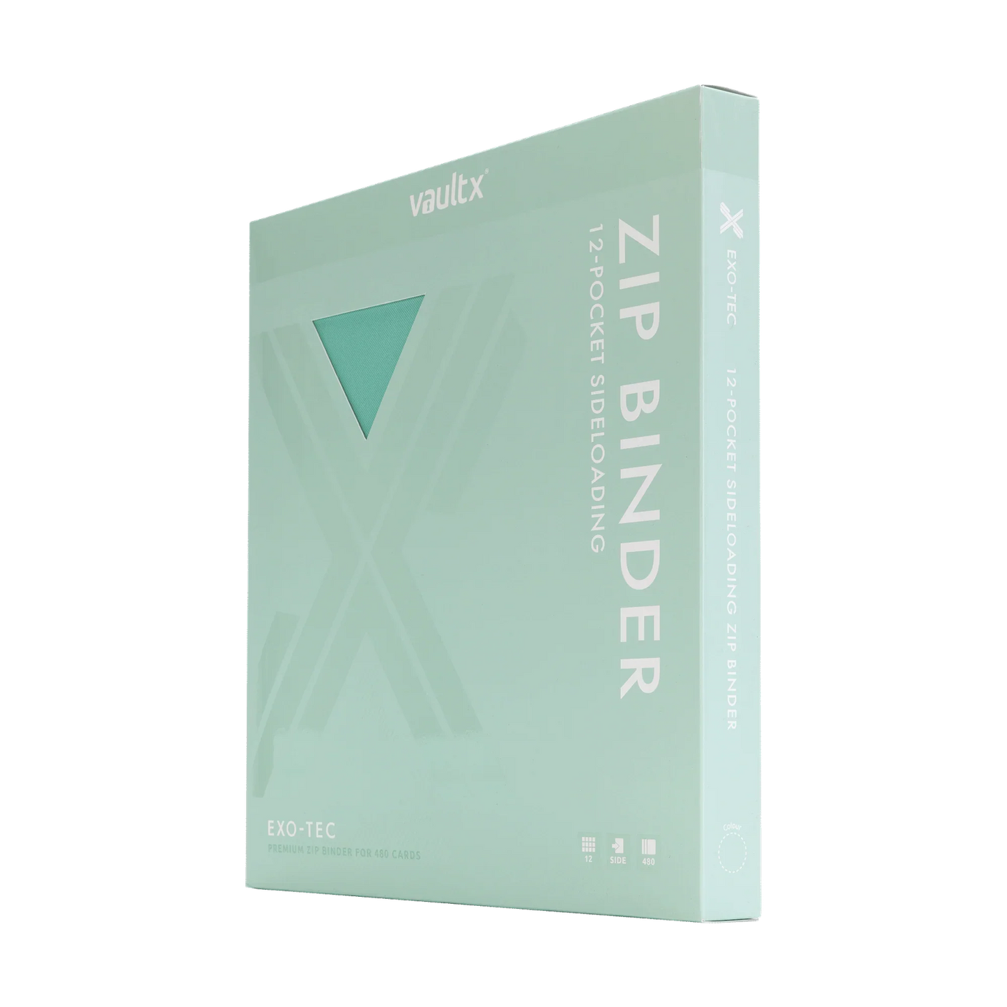 Vault X - 12-Pocket Exo-Tec® Zip Binder - Mint Green