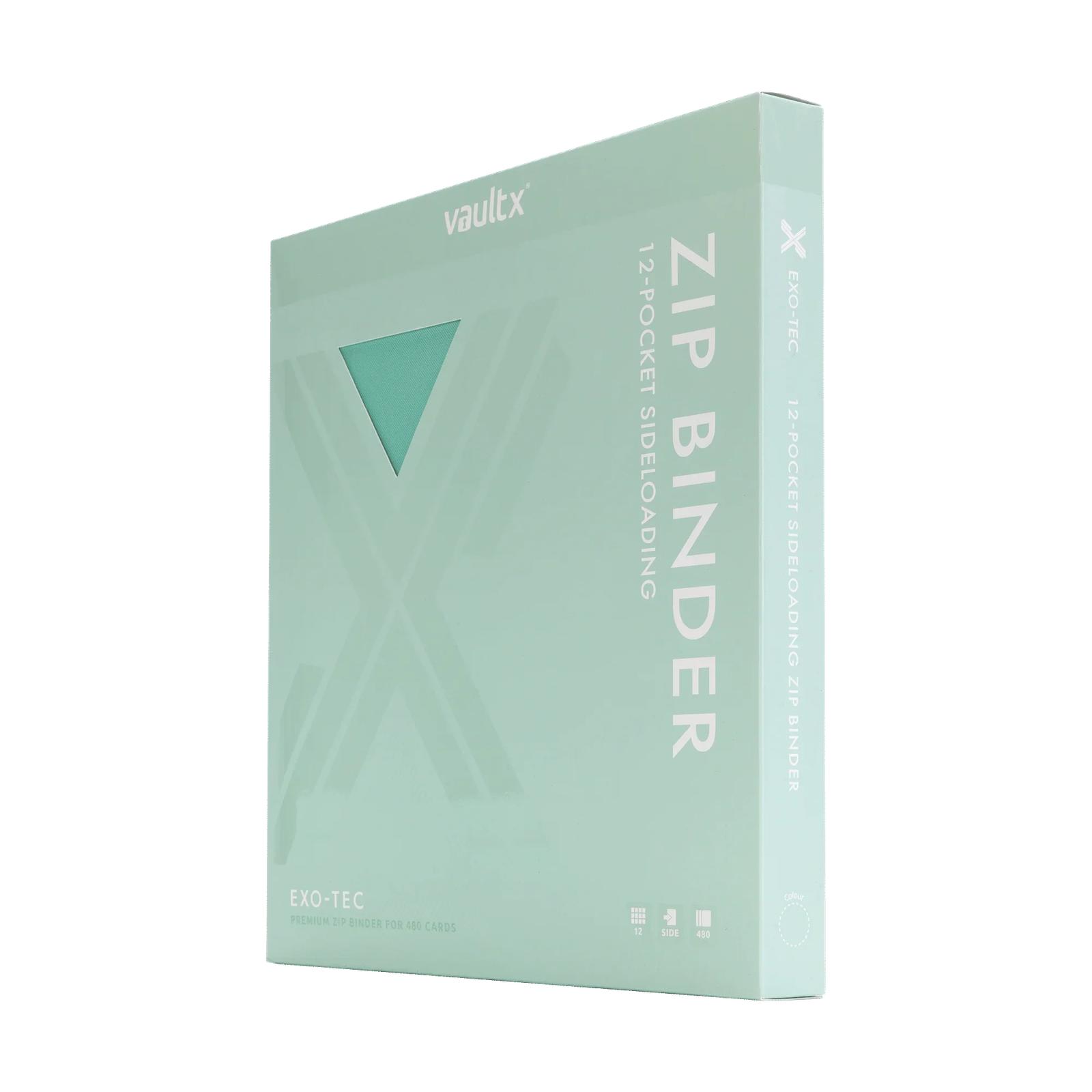 Vault X - 12-Pocket Exo-Tec® Zip Binder - Mint Green