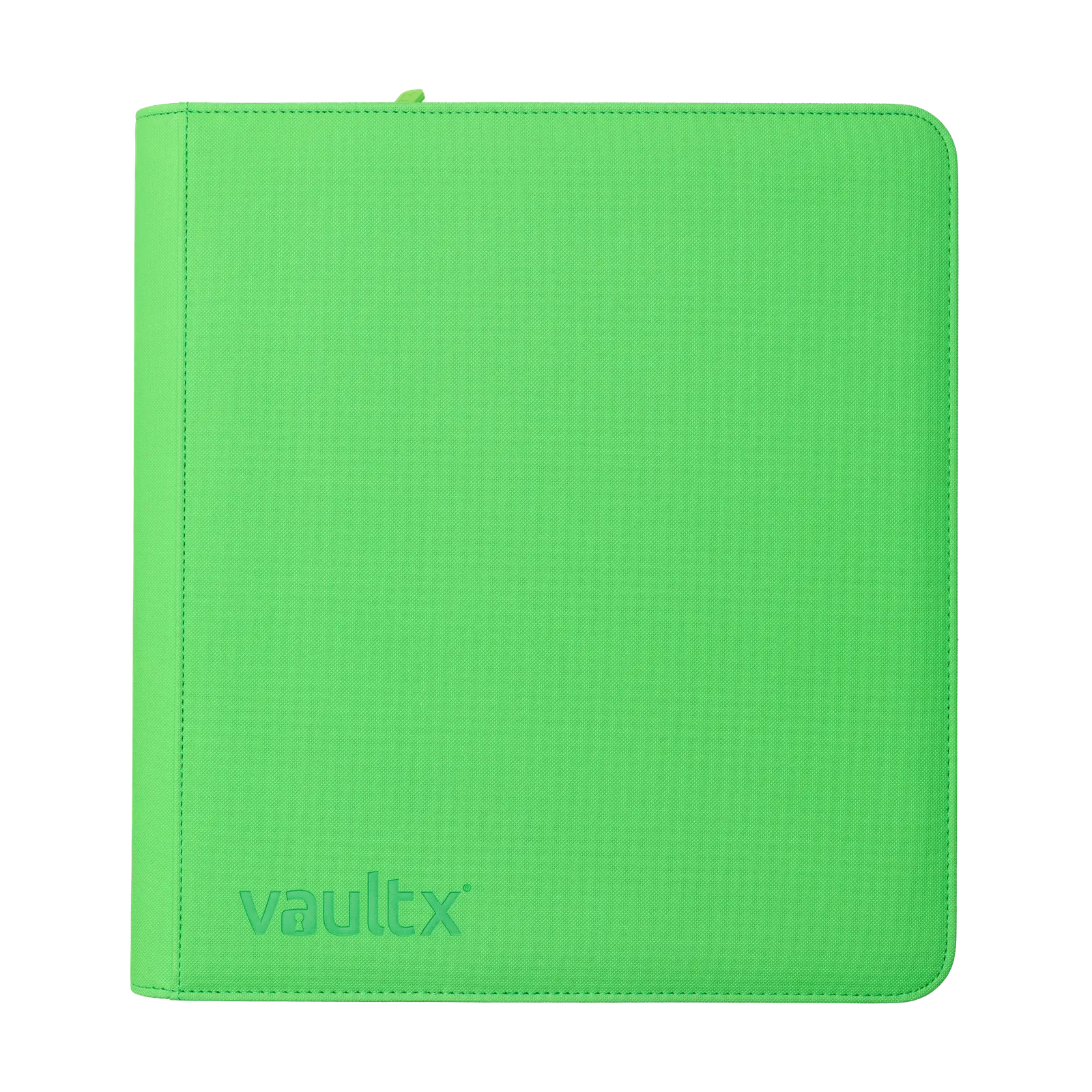 Vault X - 12-Pocket Exo-Tec® Zip Binder - Neon Green