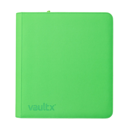 Vault X - 12-Pocket Exo-Tec® Zip Binder - Neon Green