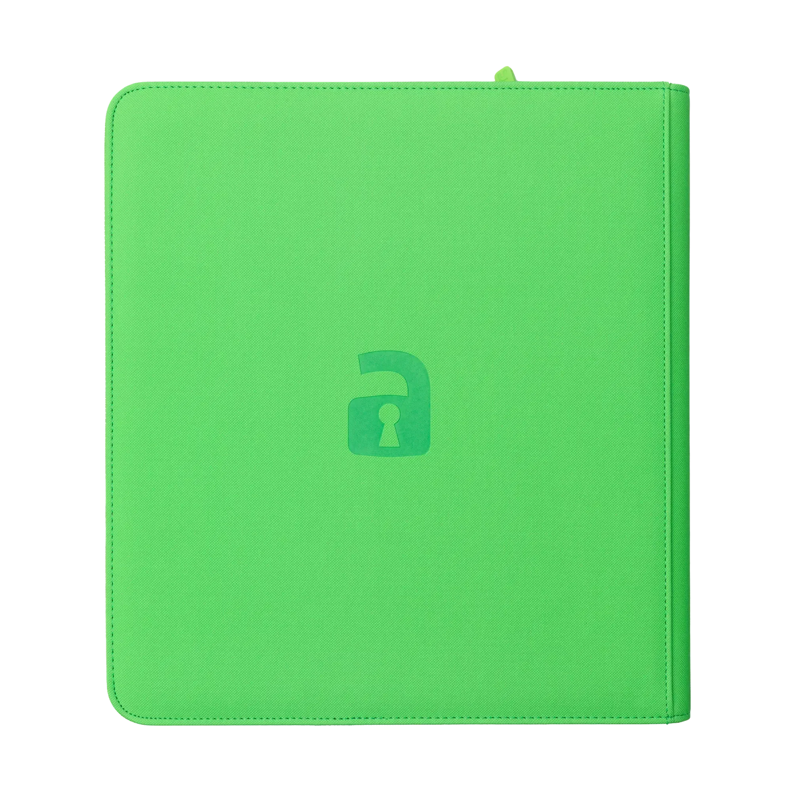 Vault X - 12-Pocket Exo-Tec® Zip Binder - Neon Green