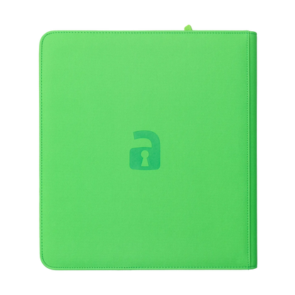 Vault X - 12-Pocket Exo-Tec® Zip Binder - Neon Green