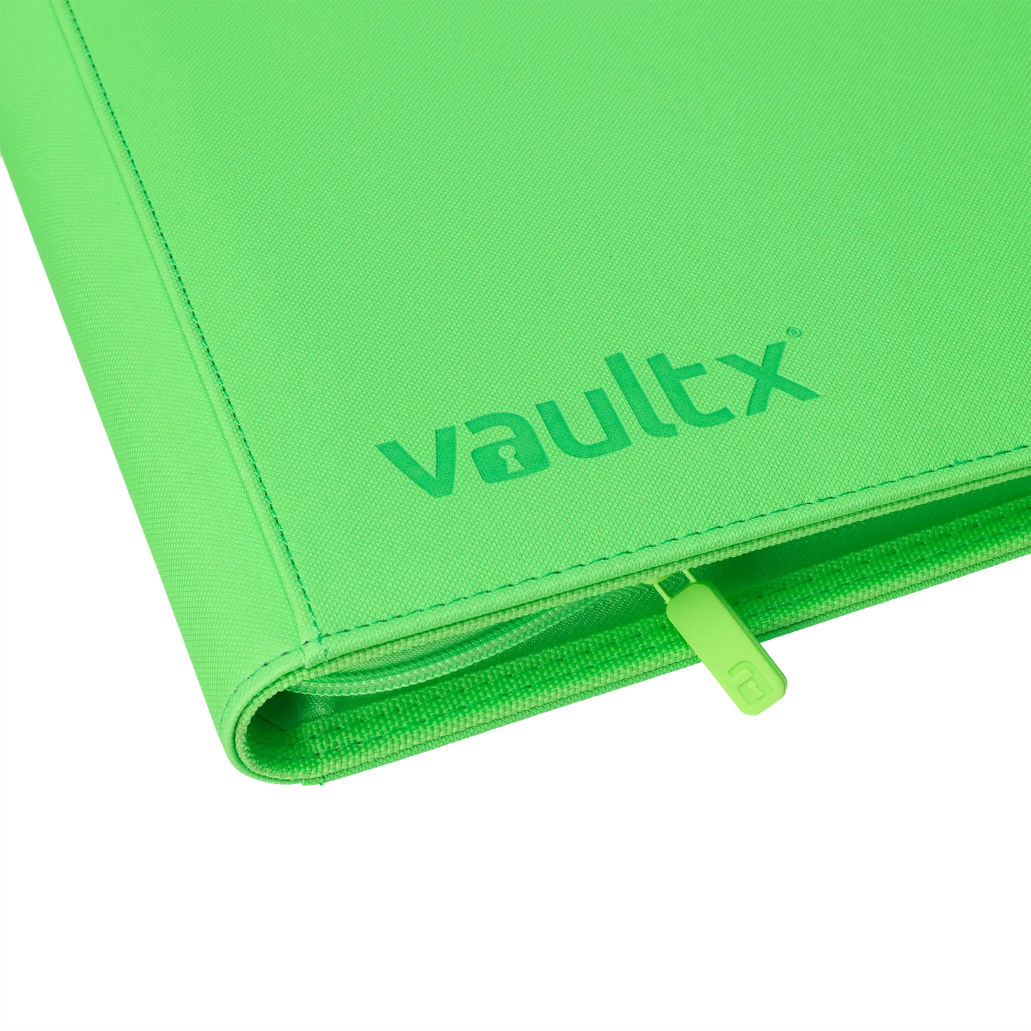 Vault X - 12-Pocket Exo-Tec® Zip Binder - Neon Green