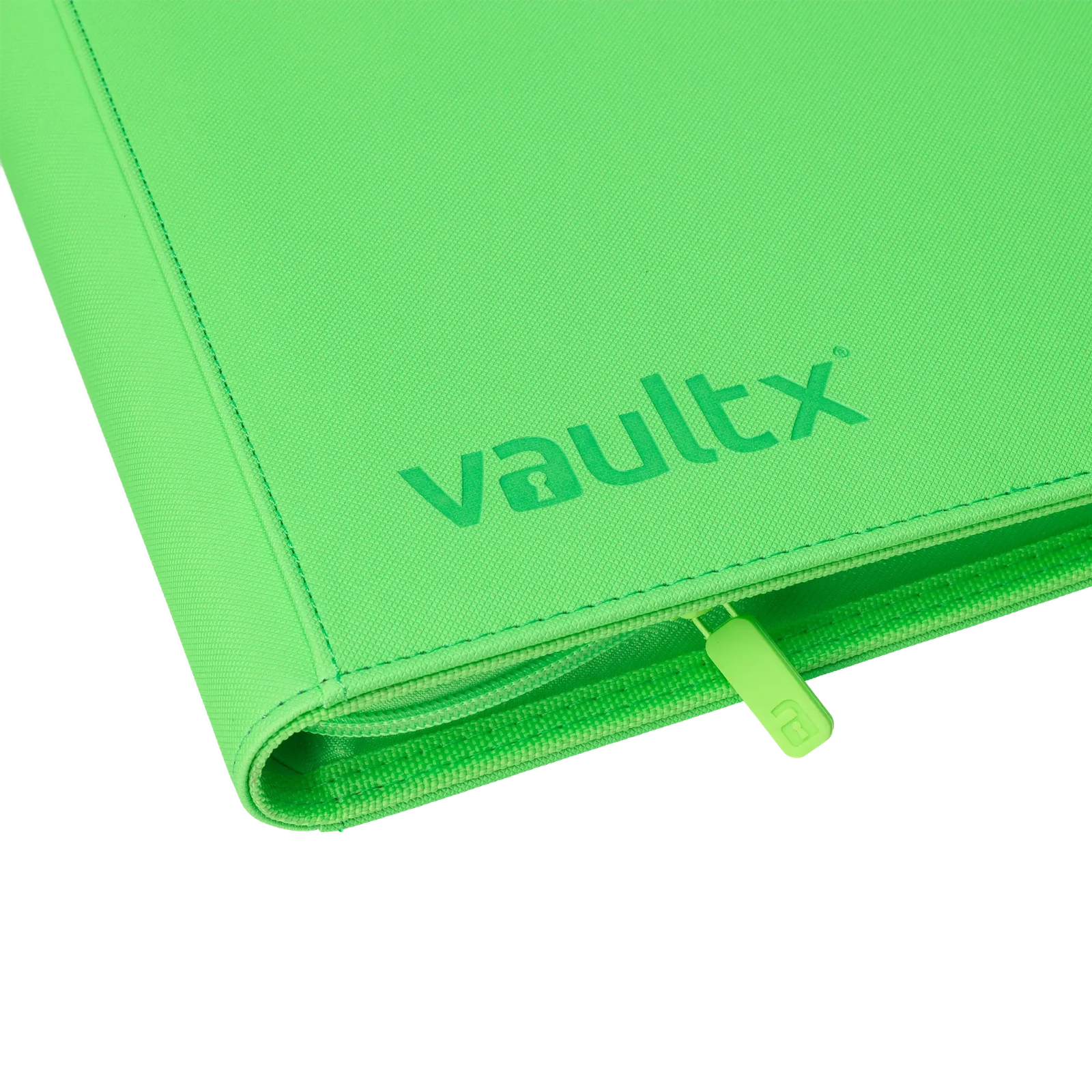 Vault X - 12-Pocket Exo-Tec® Zip Binder - Neon Green