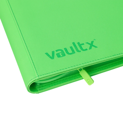 Vault X - 12-Pocket Exo-Tec® Zip Binder - Neon Green
