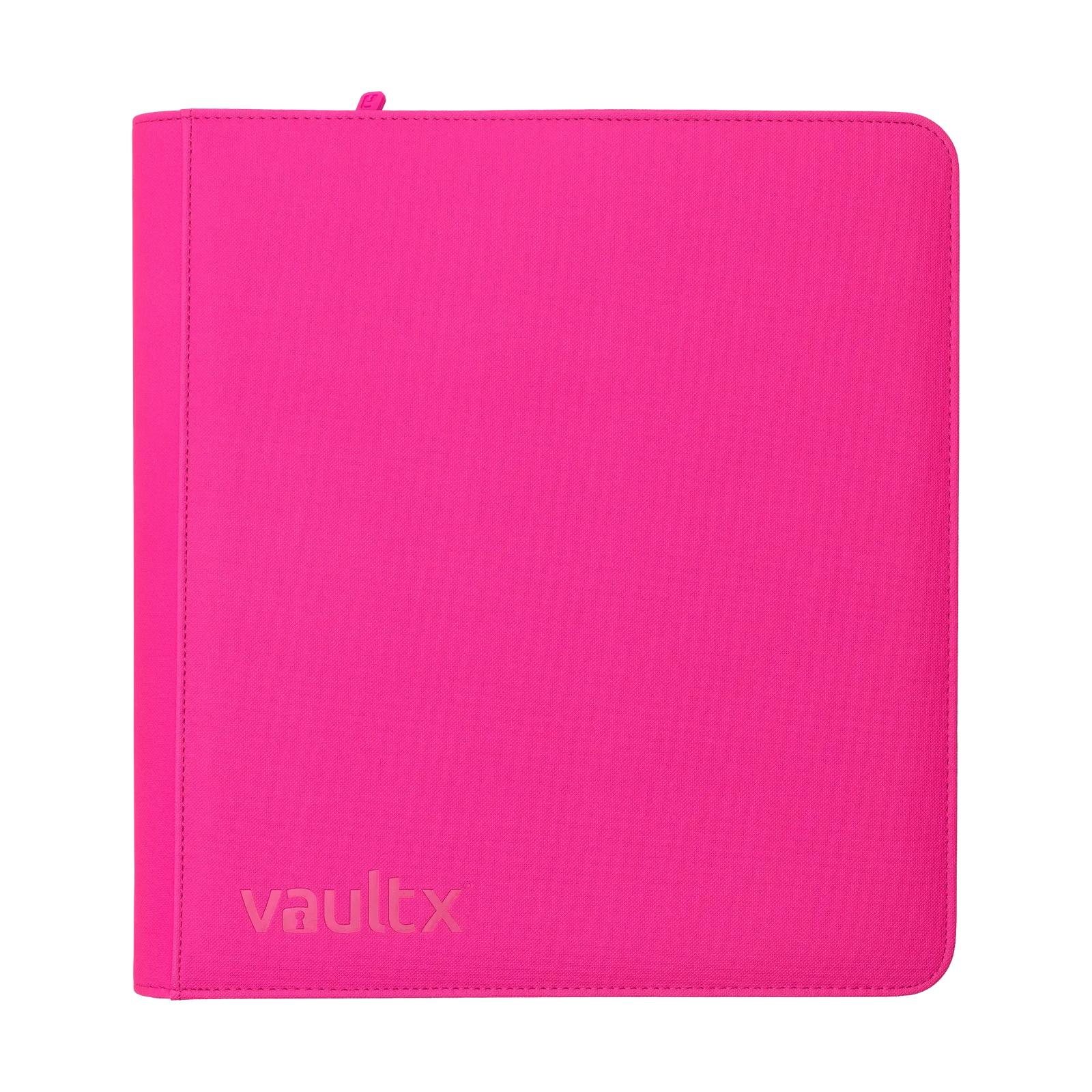 Vault X - 12-Pocket Exo-Tec® Zip Binder - Neon Pink