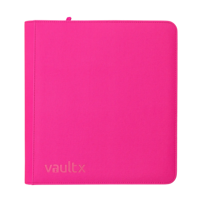 Vault X - 12-Pocket Exo-Tec® Zip Binder - Neon Pink