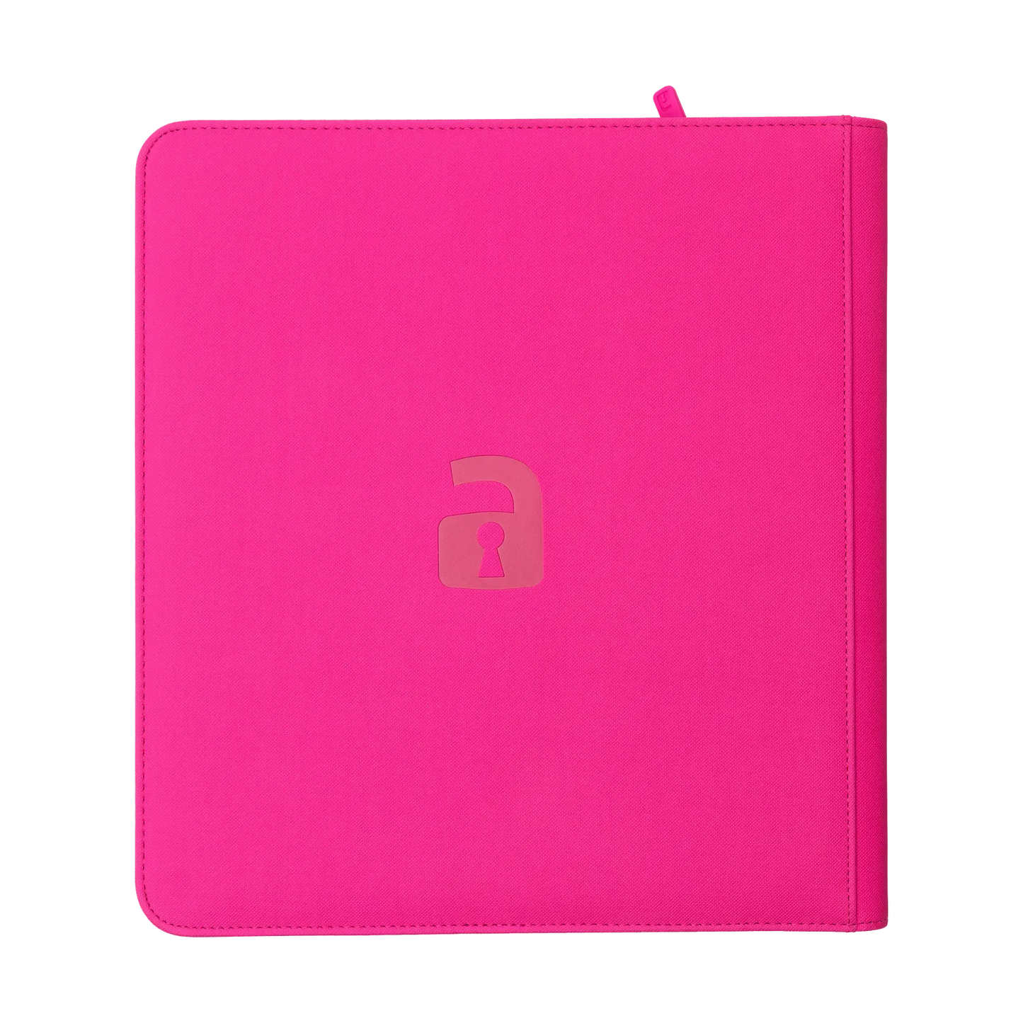 Vault X - 12-Pocket Exo-Tec® Zip Binder - Neon Pink