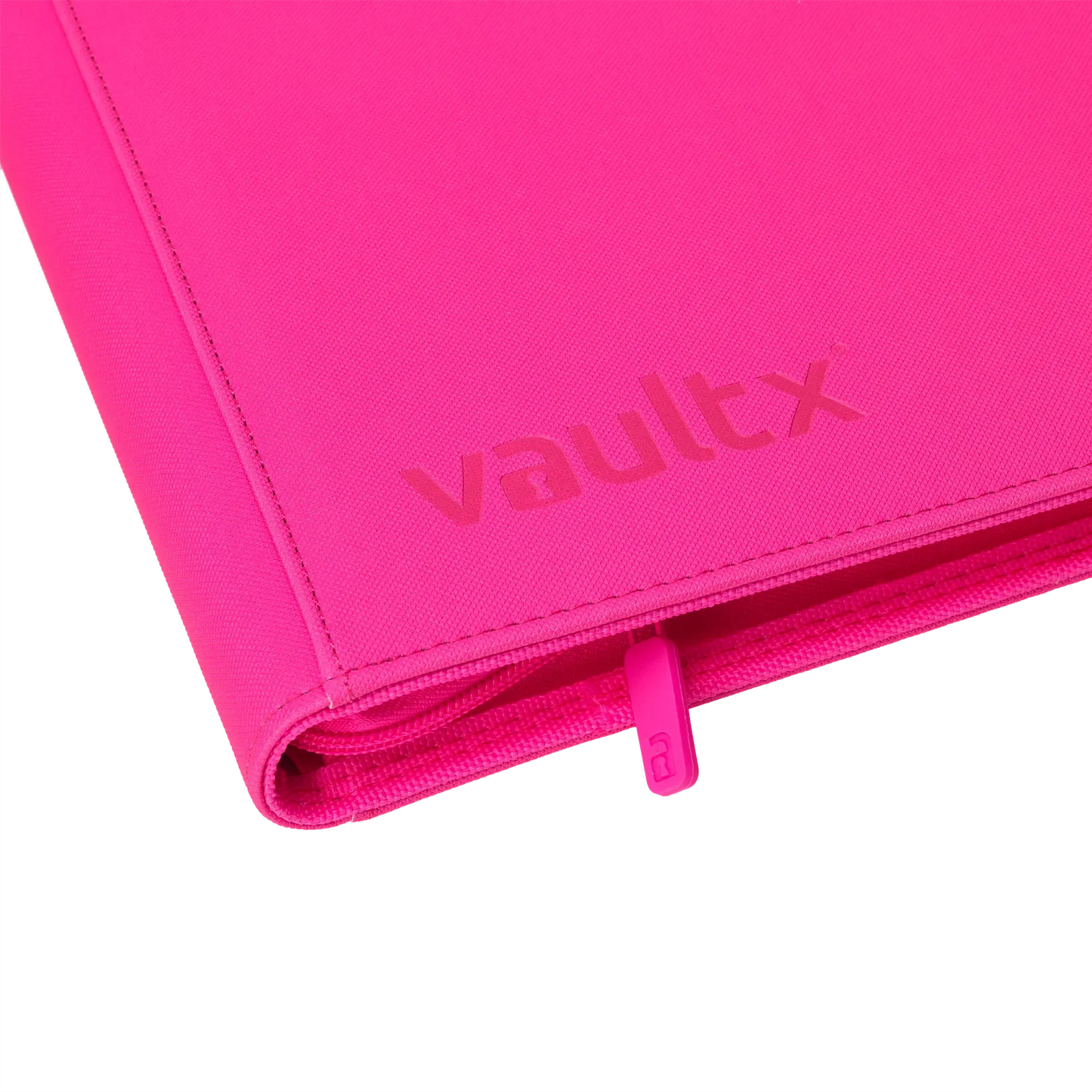 Vault X - 12-Pocket Exo-Tec® Zip Binder - Neon Pink