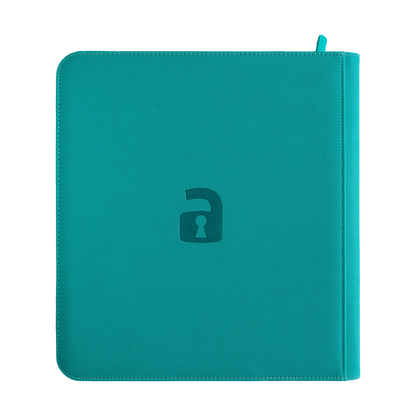 Vault X - 12-Pocket Exo-Tec® Zip Binder - Teal