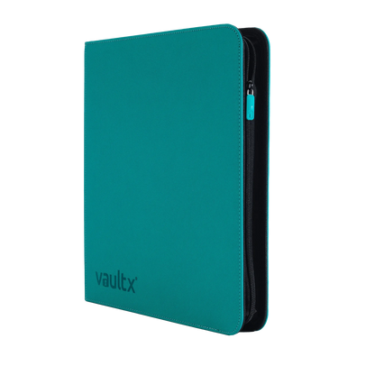 Vault X - 12-Pocket Exo-Tec® Zip Binder - Teal