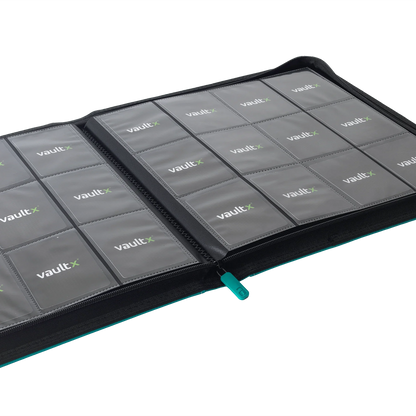 Vault X - 12-Pocket Exo-Tec® Zip Binder - Teal